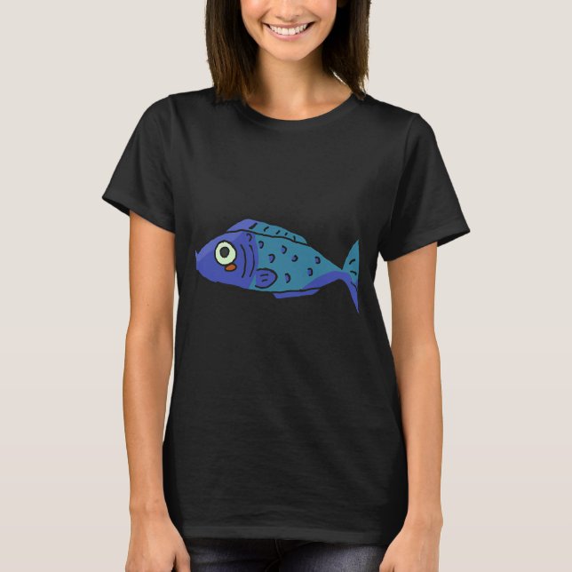 T-shirt Poisson bleu (Devant)