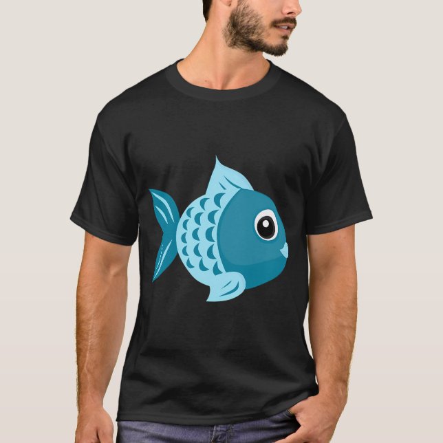 T-shirt Poisson Bleu (Devant)