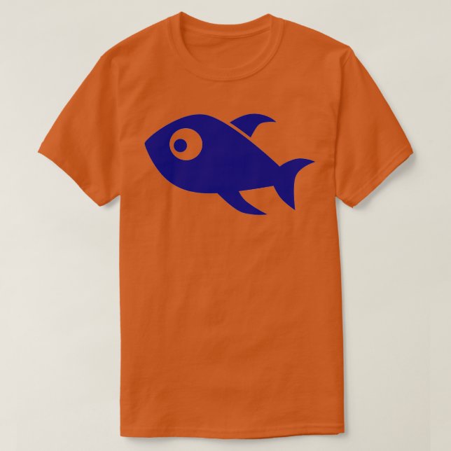 T-shirt Poisson bleu 16 (Design devant)