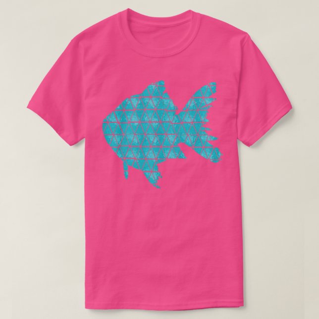 T-shirt Poisson bleu clair (Design devant)
