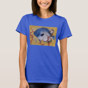 T-shirt Poisson Bleu Tropical Vieille Corail Vie Marine
