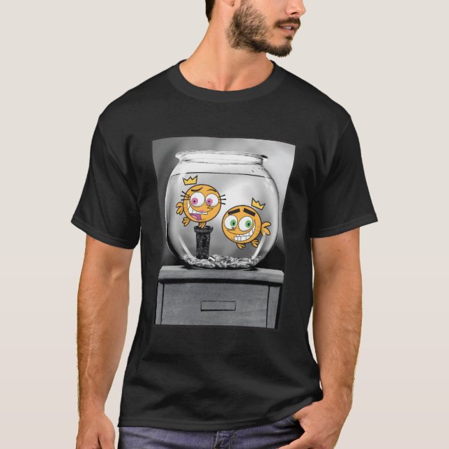 T-shirt Poisson Bowl assez Oddparents (Devant)