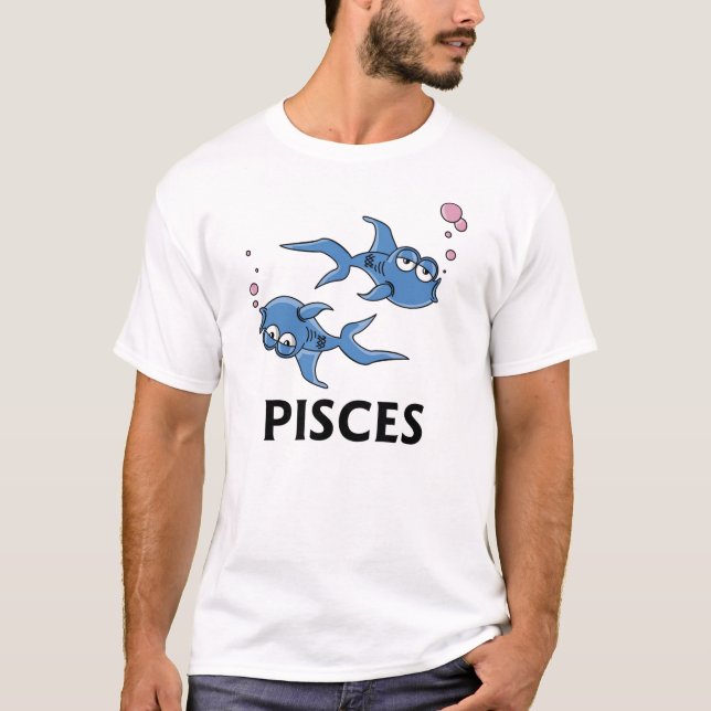 T-shirt Poisson Carton bleu Poissons (Devant)