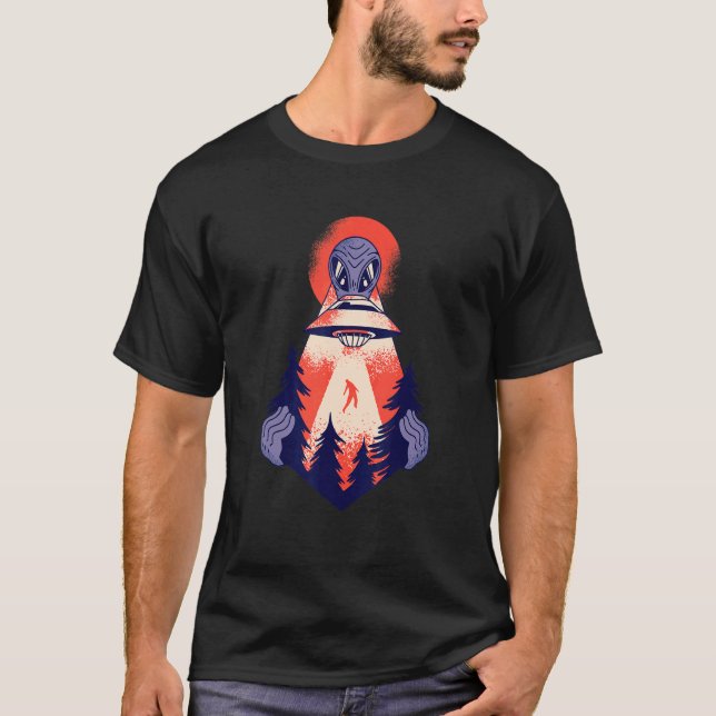 T-shirt Poisson Casque d'Astronaute (Devant)