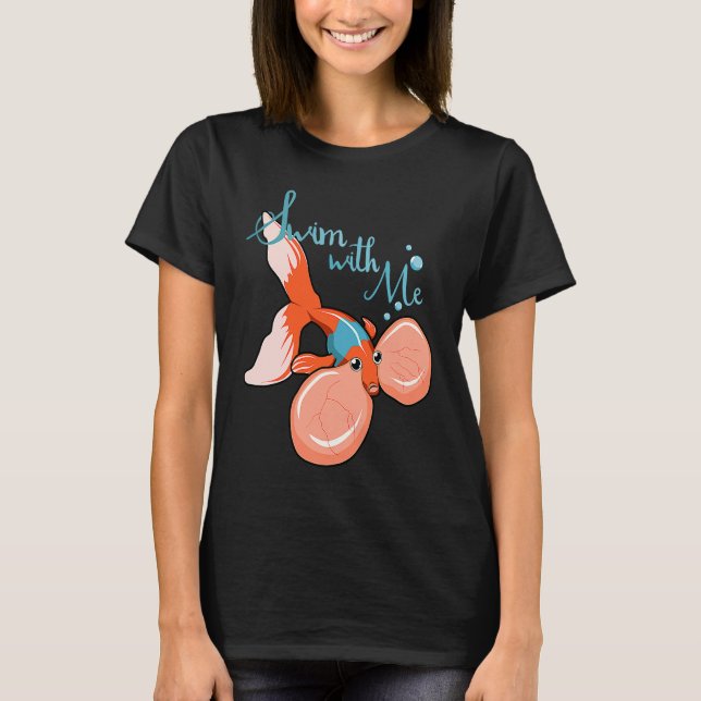 T-shirt Poisson céleste Bubble Eye Goldfish (Devant)