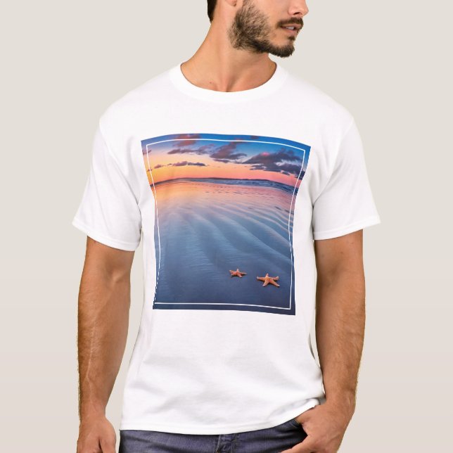 T-shirt Poisson-cendres sur sable (Devant)