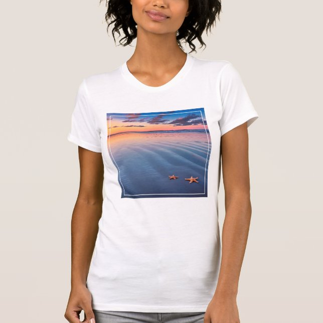 T-shirt Poisson-cendres sur sable (Devant)