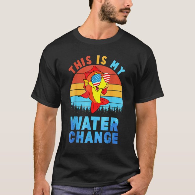 T-shirt Poisson  C'est mon changement d'eau (Devant)