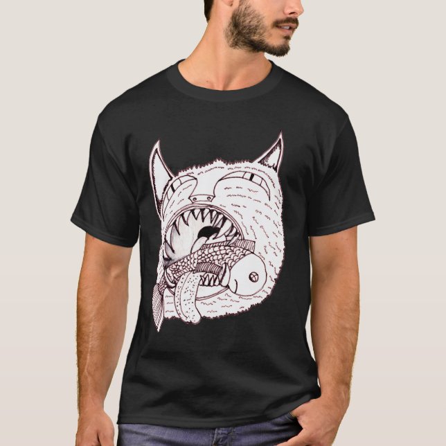 T-shirt Poisson-chat (Devant)