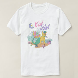 T-shirt Poisson-chat