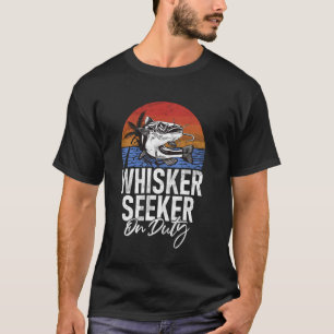 T-shirt Poisson-chat à la recherche de moustaches en servi