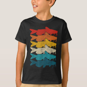 T-shirt Poisson-chat de canal Pêche de poisson-chat vintag