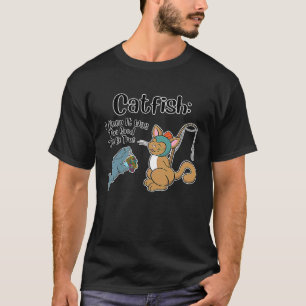 T-shirt Poisson-chat Je savais que c'était trop beau pour