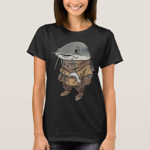 T-shirt poisson-chat paysan