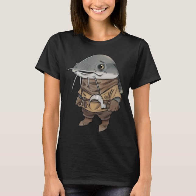 T-shirt poisson-chat paysan (Devant)