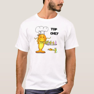 T-shirt Poisson-chat supérieur de chef