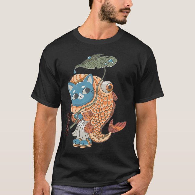 T-shirt Poisson-chat Yokai (Devant)