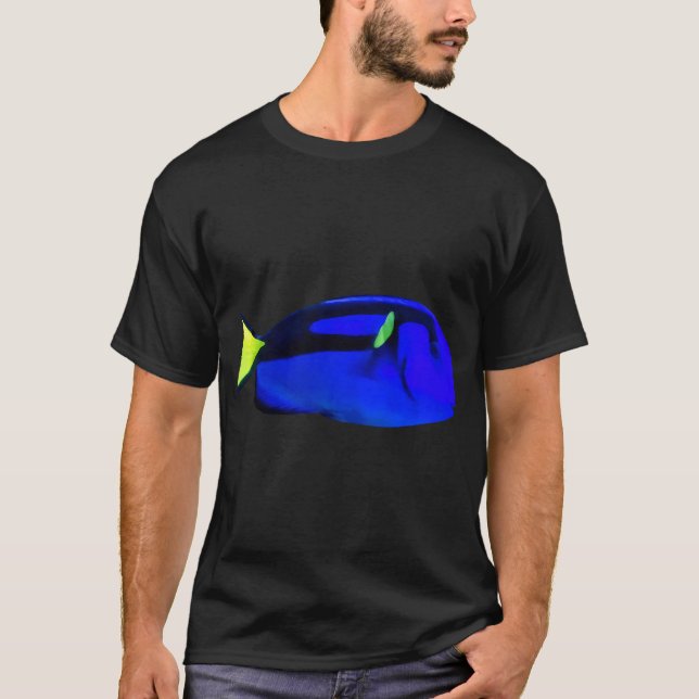 T-shirt Poisson chirurgien bleu (Devant)
