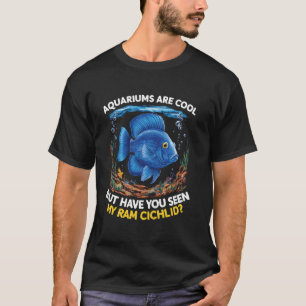 T-shirt Poisson Cichlidé Ram Amoureux Aquarium Eau Douce A