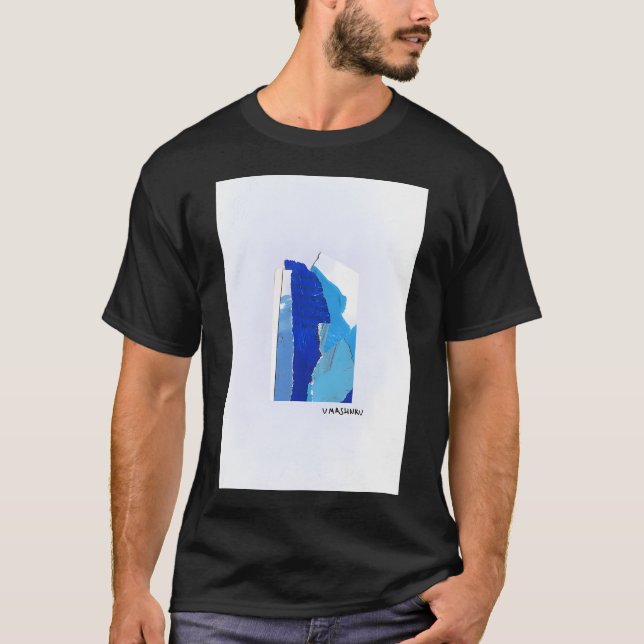 T-shirt Poisson ciel-vague (Devant)