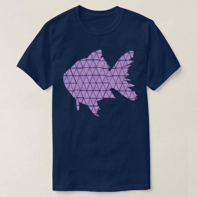 T-shirt Poisson clair pourpre (Design devant)