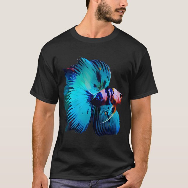 T-shirt Poisson-clown à skunk rose (Devant)