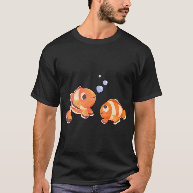 T-shirt Poisson clown de corail nageant (Devant)