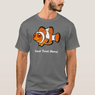 T-shirt Poisson-clown de dessin animé