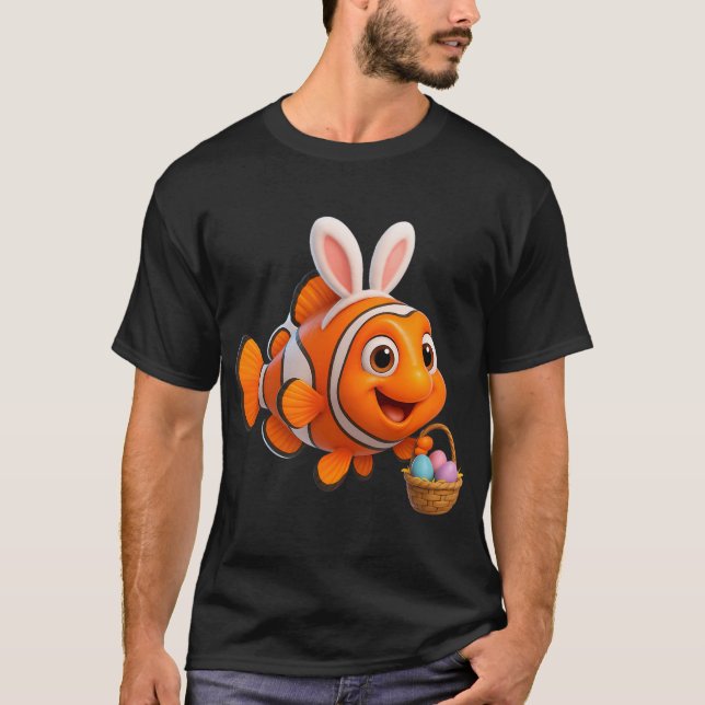 T-shirt Poisson-clown de Pâques (Devant)