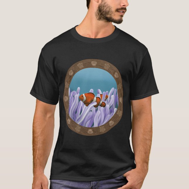 T-shirt Poisson clown et anémone de mer (Devant)