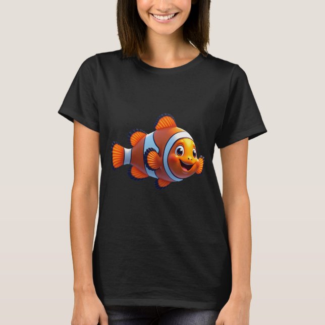T-shirt Poisson clown heureux (Devant)