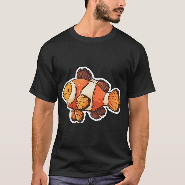 T-shirt Poisson-clown joueur (Devant)