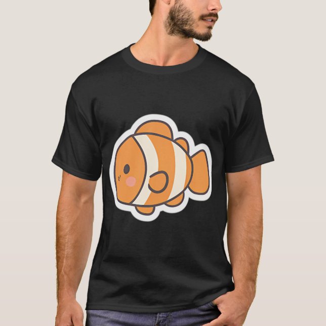 T-shirt Poisson clown kawaii (Devant)
