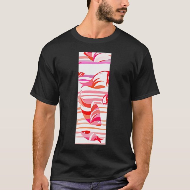 T-shirt Poisson coloré (Devant)