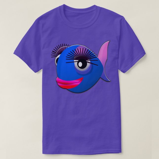 T-shirt Poisson coloré 2 (Design devant)