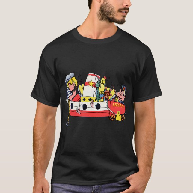 T-shirt Poisson coloré joyeux (Devant)