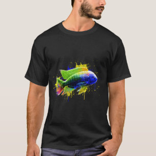 T-shirt Poisson Coloré - Pinceau