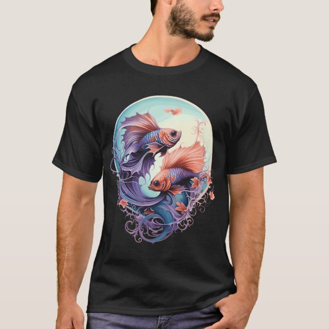 T-shirt Poisson combattant (Devant)