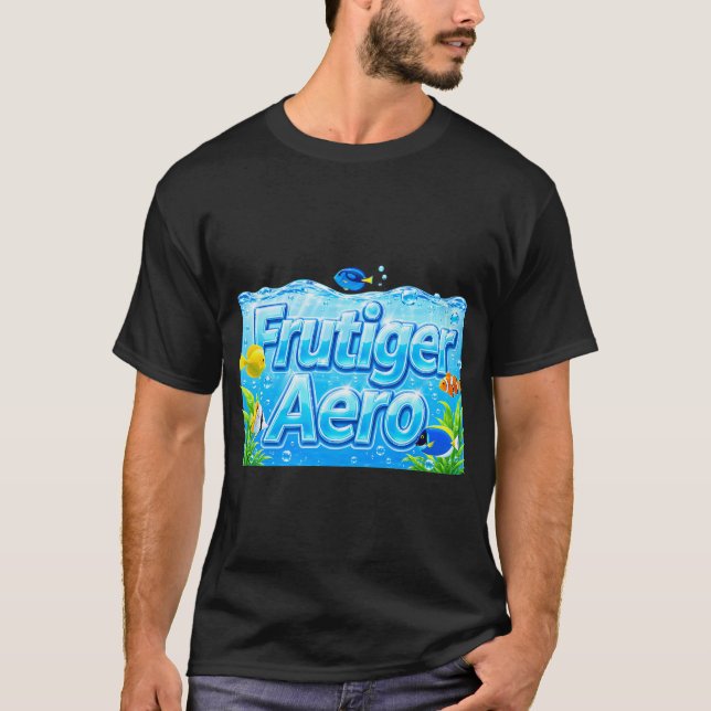 T-shirt Poisson combattant arc-en-ciel (Devant)