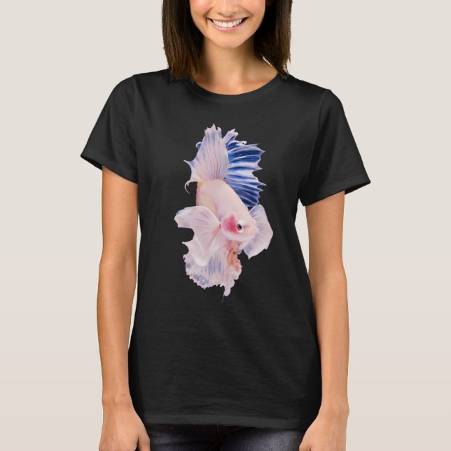T-shirt Poisson combattant blanc (Devant)