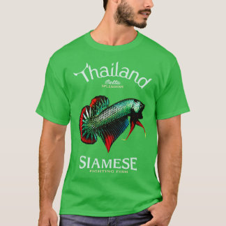 T-shirt Poisson combattant siamois