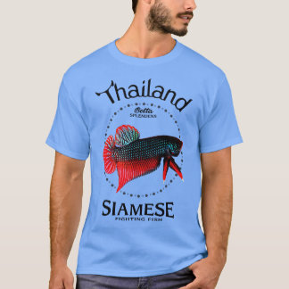 T-shirt Poisson Combattant Siamois 3