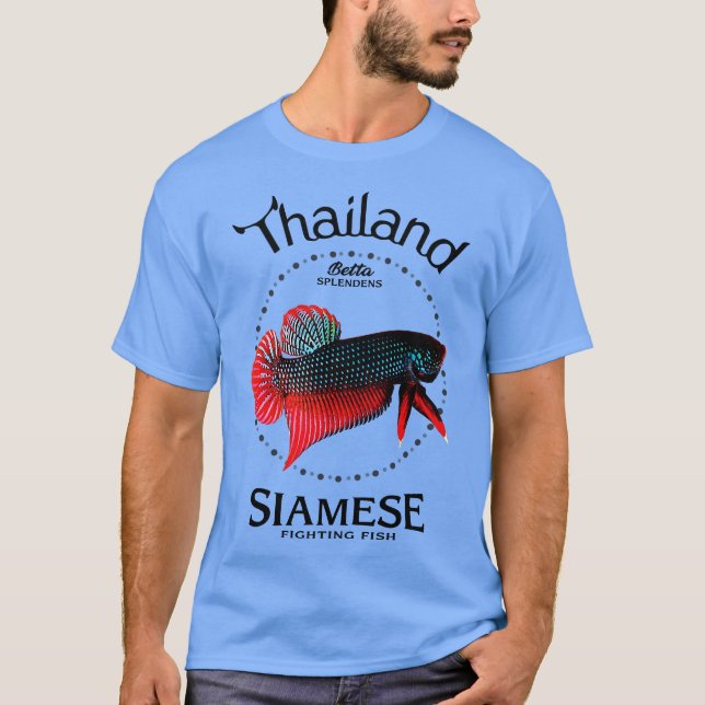 T-shirt Poisson Combattant Siamois 3 (Devant)