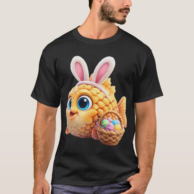 T-shirt Poisson Cône de Pin de Pâques 1 (Devant)