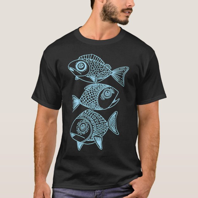 T-shirt poisson coq (Devant)