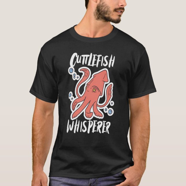 T-shirt Poisson couteux à gros calmar (Devant)