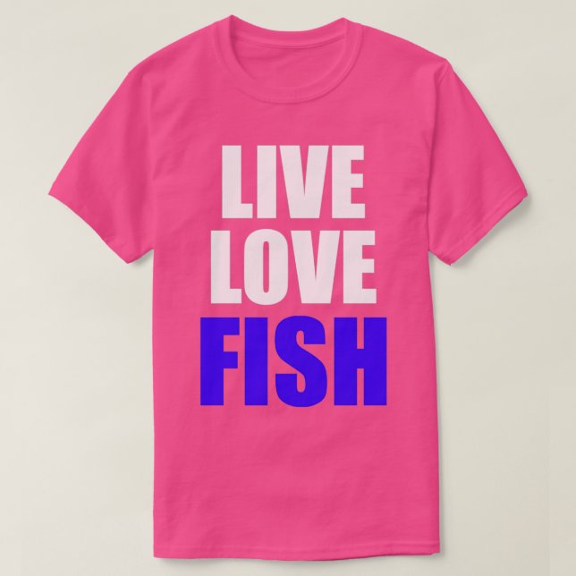 T-shirt Poisson d'amour vivant (Design devant)