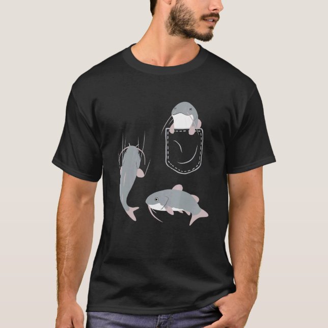 T-shirt Poisson Dans Le Poisson-Chat De Poche (Devant)