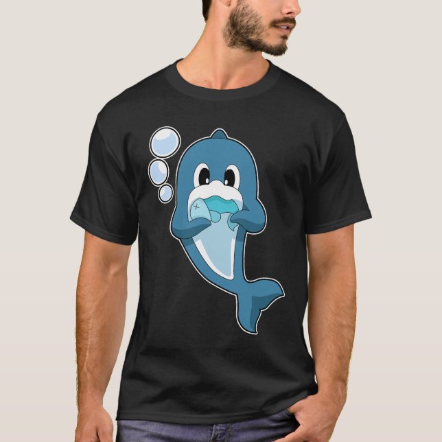 T-shirt Poisson dauphin (Devant)