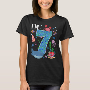 T-shirt Poisson de baleine Anniversaire de mer Garçons et
